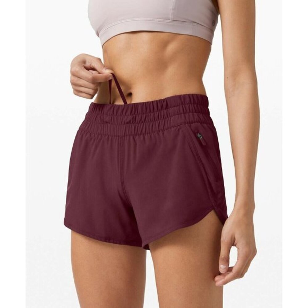 Johnny was Calme Women's Burgundy Elastic Waist Running Athletic Bike Short  NWT